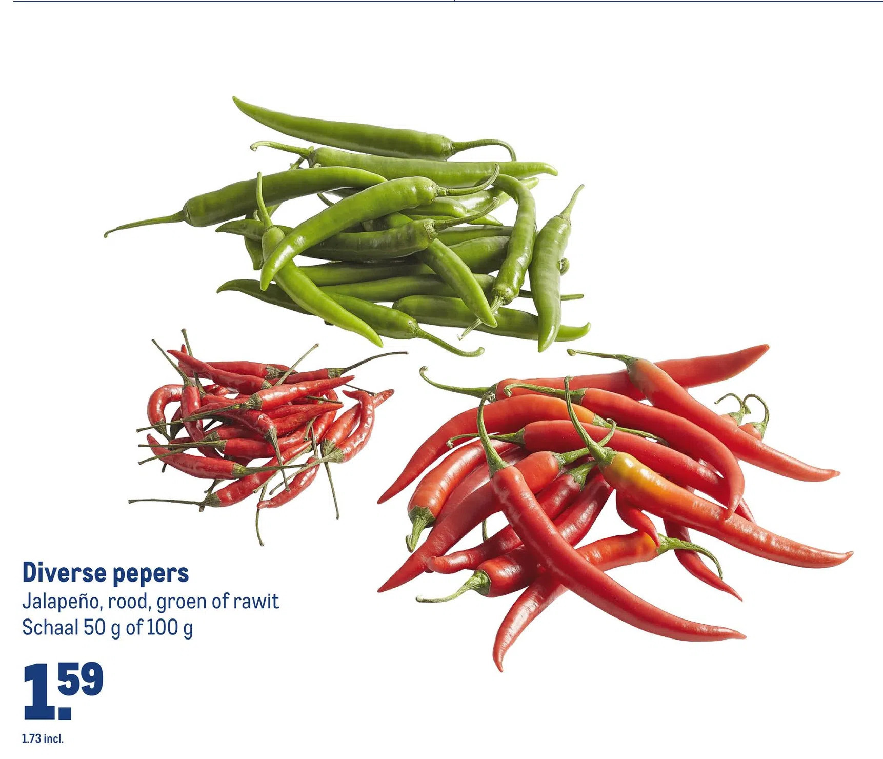 Makro Diverse pepers aanbieding