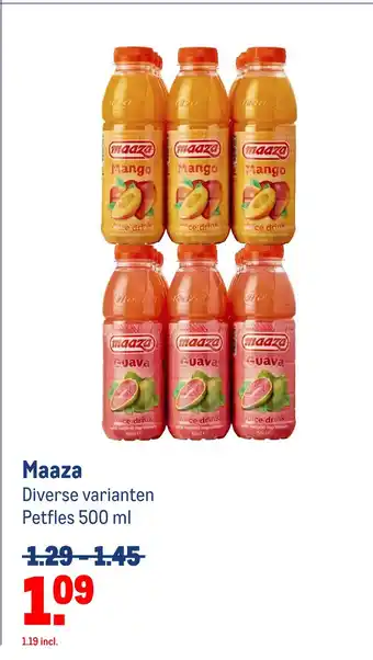 Makro Maaza aanbieding