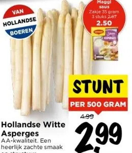 Vomar Voordeelmarkt Hollandse witte asperges aanbieding