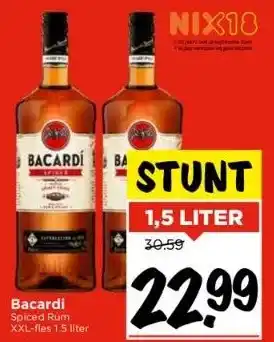 Vomar Voordeelmarkt Bacardi spiced rum aanbieding