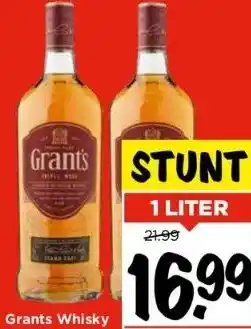 Vomar Voordeelmarkt Grants whisky aanbieding