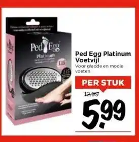 Vomar Voordeelmarkt Ped egg platinum voetvijl aanbieding