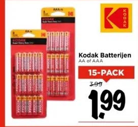 Vomar Voordeelmarkt Kodak batterijen aanbieding