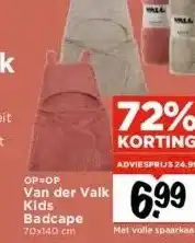 Vomar Voordeelmarkt Van der valk kids badcape aanbieding