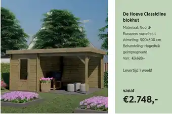 De Hoeve Buitenleven De hoeve classicline blokhut aanbieding