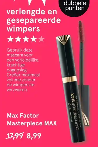 Etos Max Factor Masterpiece MAX aanbieding