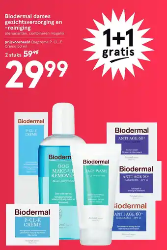 Etos Biodermal dames gezichtsverzorging en -reiniging 50 ml aanbieding