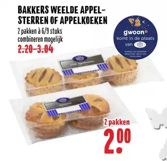 MCD Supermarkt Bakkers Weelde Appel- Sterren Of Appelkoeken aanbieding