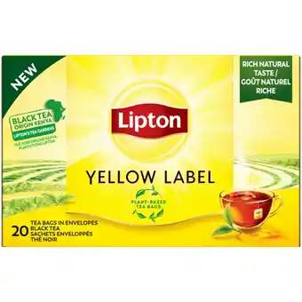 Albert Heijn Lipton zwarte thee yellow label aanbieding