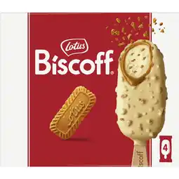 Albert Heijn Lotus biscoff speculoos witte chocola ijsstick aanbieding