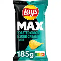 Albert Heijn Lay's max roasted onion & sour cream aanbieding