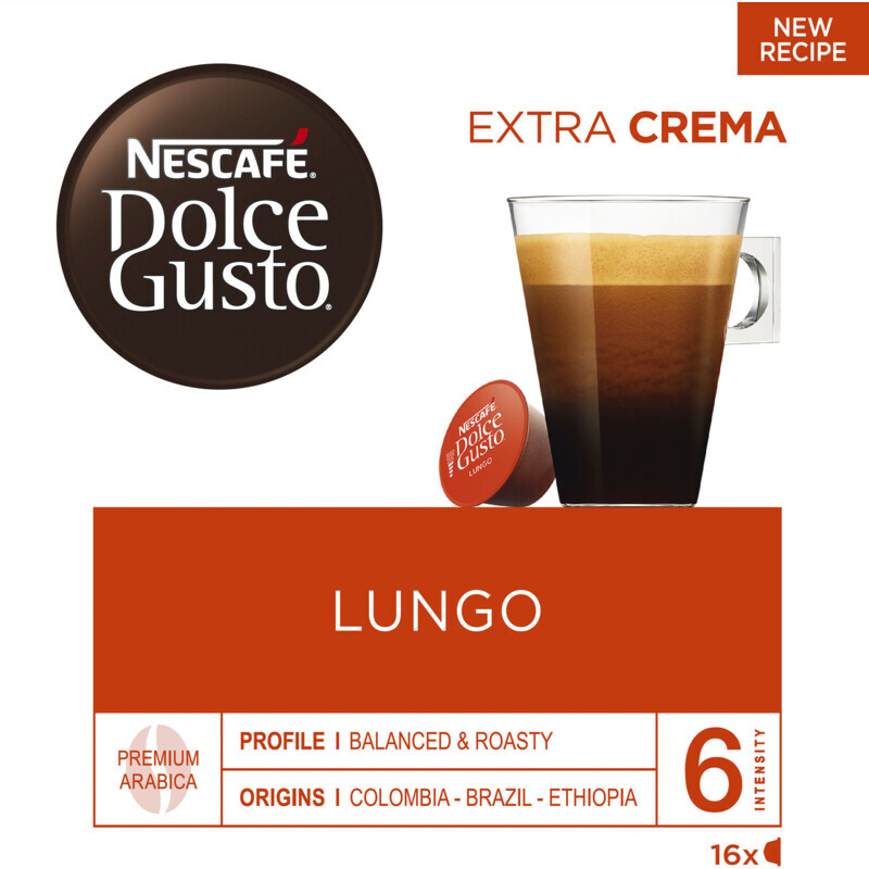 Albert Heijn Nescafé dolce gusto lungo capsules aanbieding