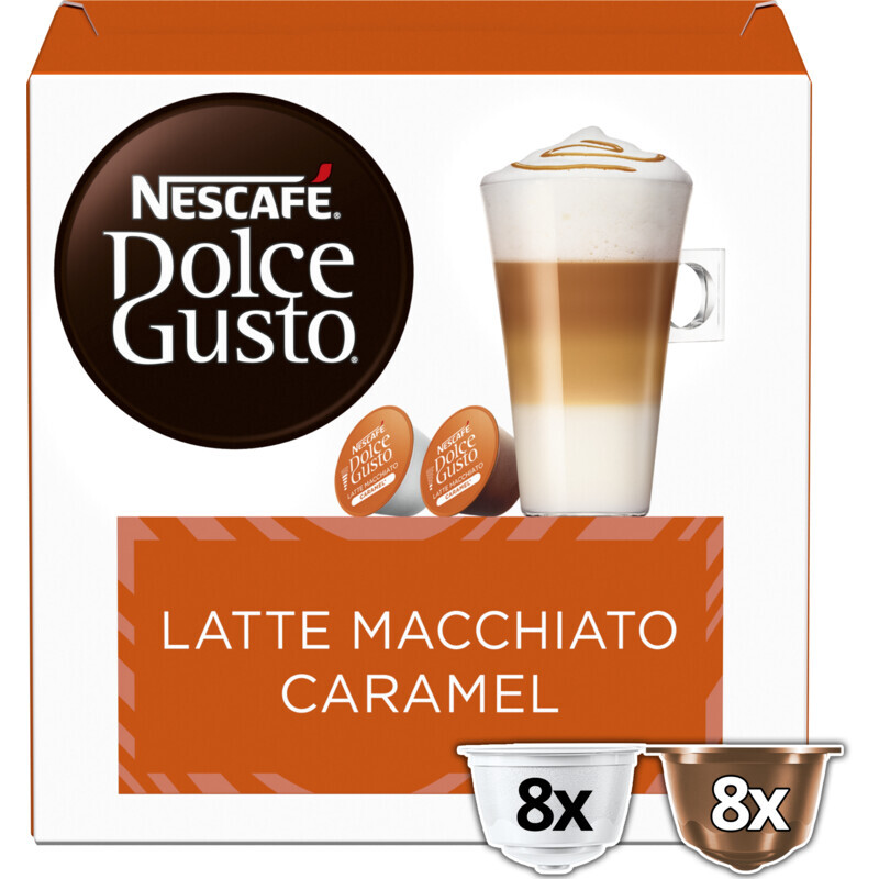 Albert Heijn Nescafé dolce gusto macchiato caramel capsules aanbieding