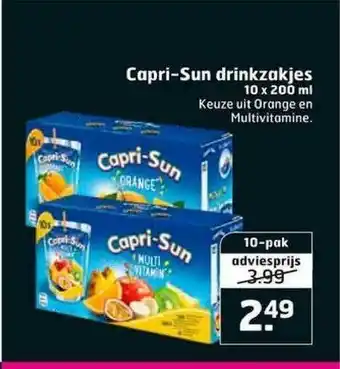 Trekpleister Capri-sun drinkzakjes 10 x 200 ml aanbieding