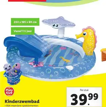 Lidl Kinderzwembad aanbieding