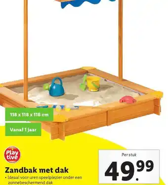 Lidl Zandbak met dak aanbieding