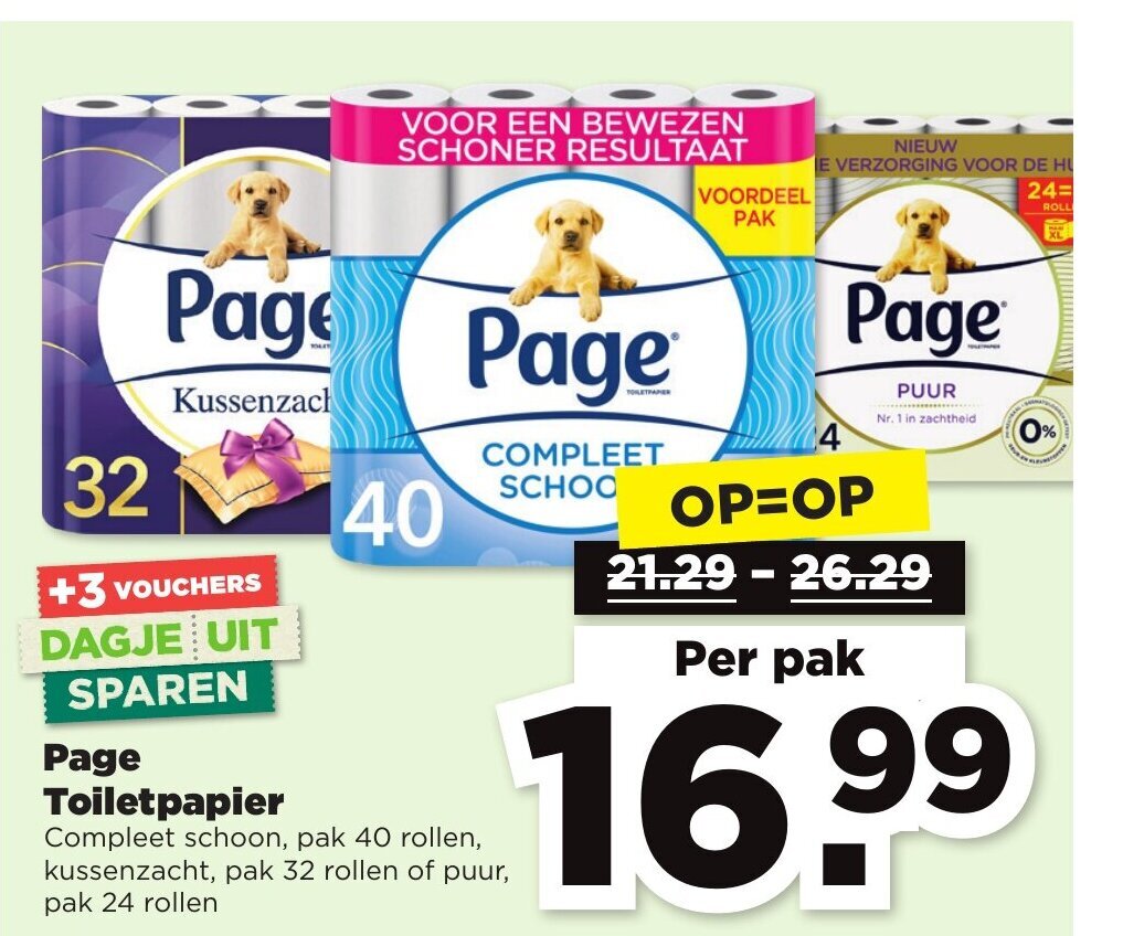 PLUS Page Toiletpapier aanbieding