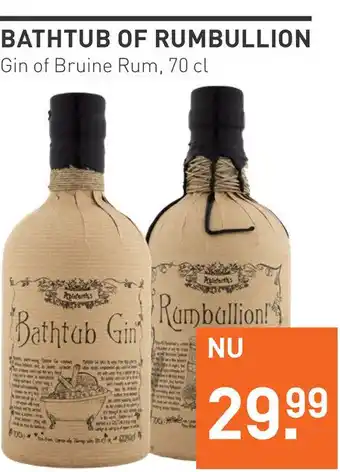 Gall & Gall Bathtub Gin 70cl Mixen aanbieding