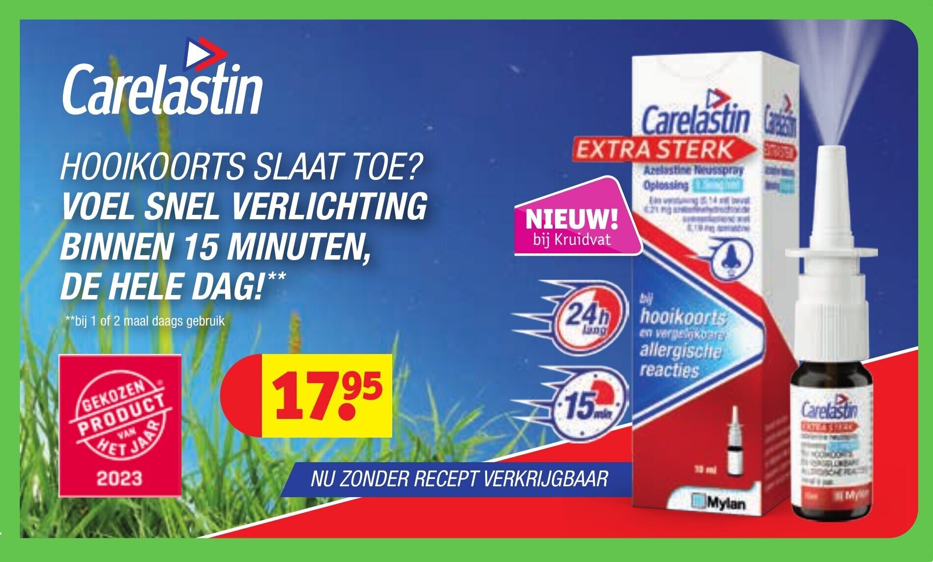 Kruidvat Carelastin EXTRA STERK aanbieding