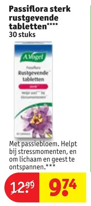 Kruidvat Passiflora sterk rustgevende tabletten aanbieding