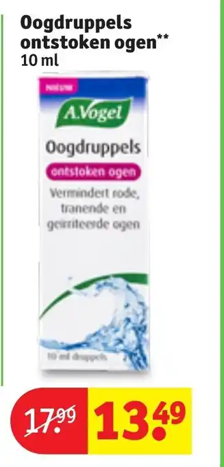 Kruidvat Oogdruppels ontstoken ogen 10 ml aanbieding