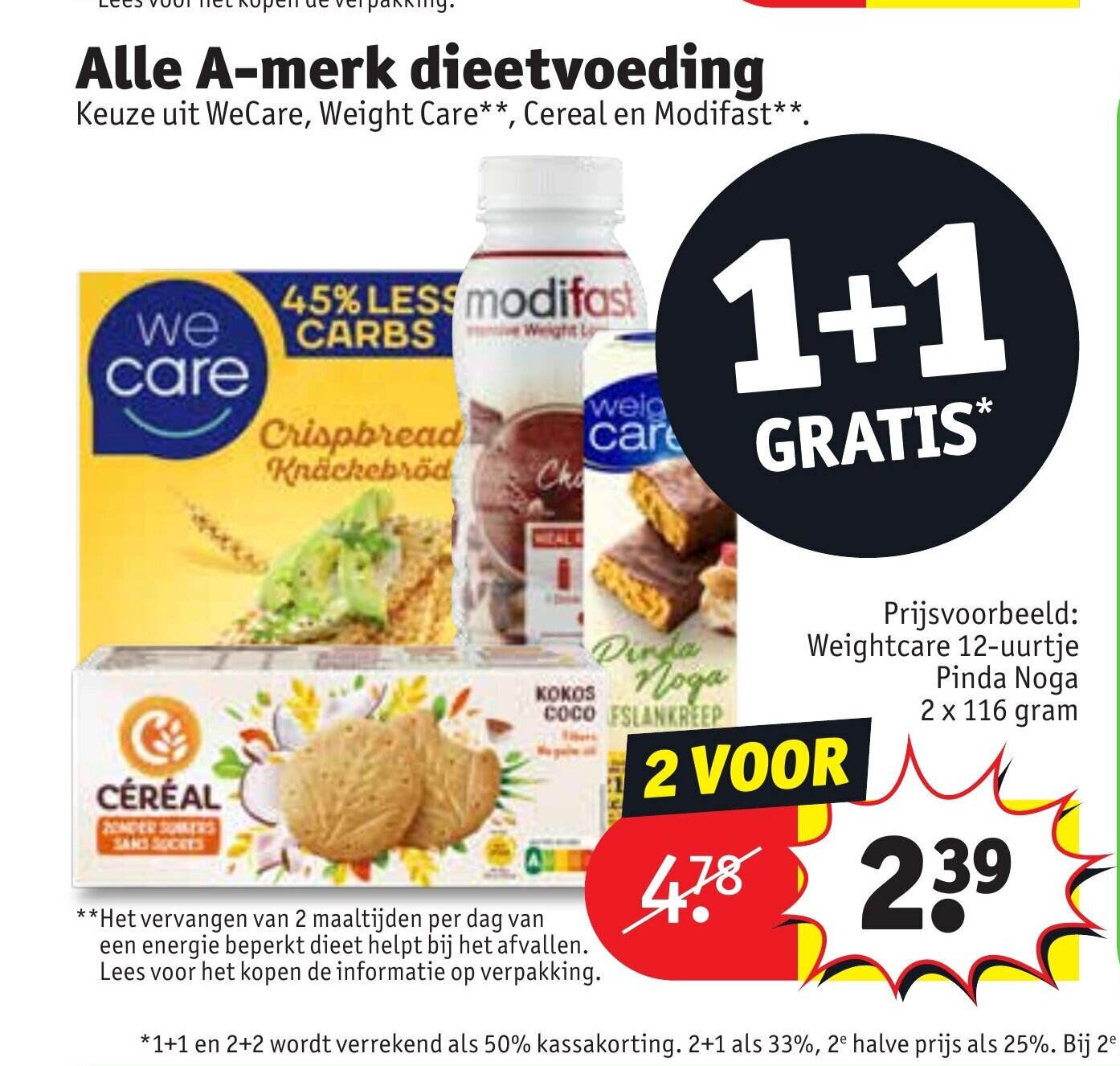 Kruidvat Alle A-merk dieetvoeding aanbieding