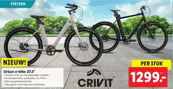 Lidl CRIVIT Urban e-bike 27,5" aanbieding