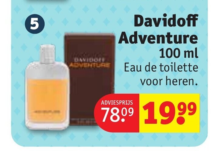 Kruidvat Davidoff Adventure 100 ml aanbieding