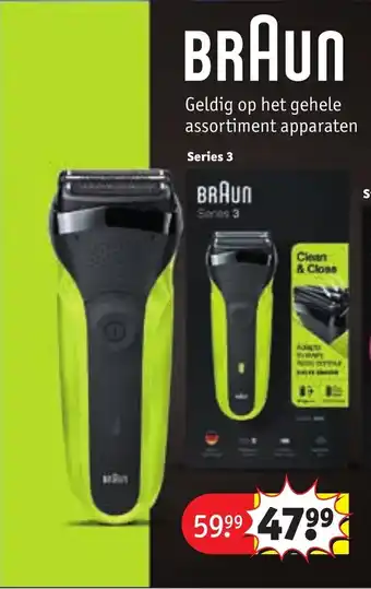 Kruidvat BRAUN Series 3 aanbieding