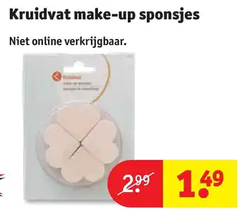 Kruidvat Kruidvat make-up sponsjes aanbieding