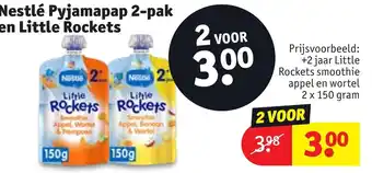 Kruidvat Nestlé Pyjamapap 2-pak en Little Rockets aanbieding