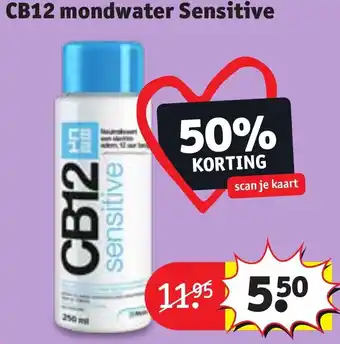 Kruidvat CB12 mondwater Sensitive aanbieding