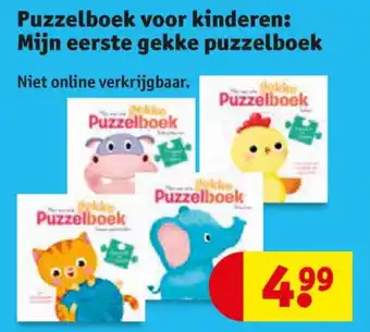 Kruidvat Puzzelboek voor kinderen: Mijn eerste gekke puzzelboek aanbieding