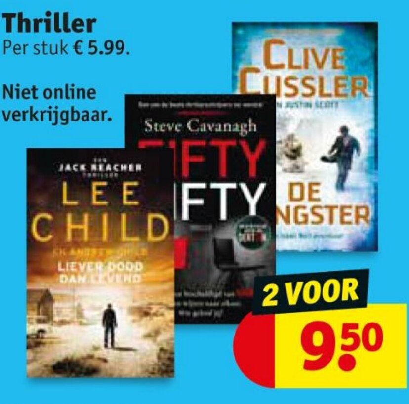 Kruidvat Thriller aanbieding