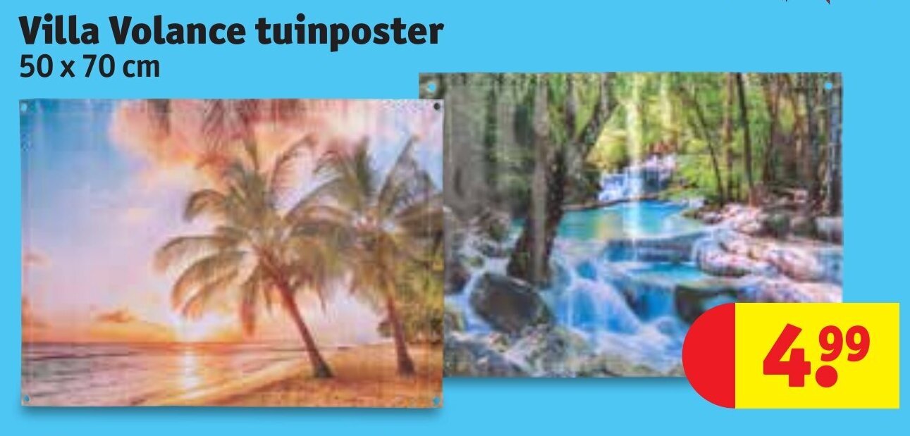 Kruidvat Villa Volance tuinposter 50 x 70cm aanbieding