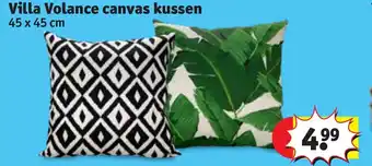 Kruidvat Villa Volance canvas kussen 45 x 45 cm aanbieding