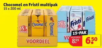 Kruidvat Chocomel en Fristi multipak 15x 200ml aanbieding