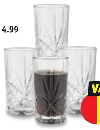 Kruidvat Drinkglazen 4 stuks Drinkglazen 350ml aanbieding