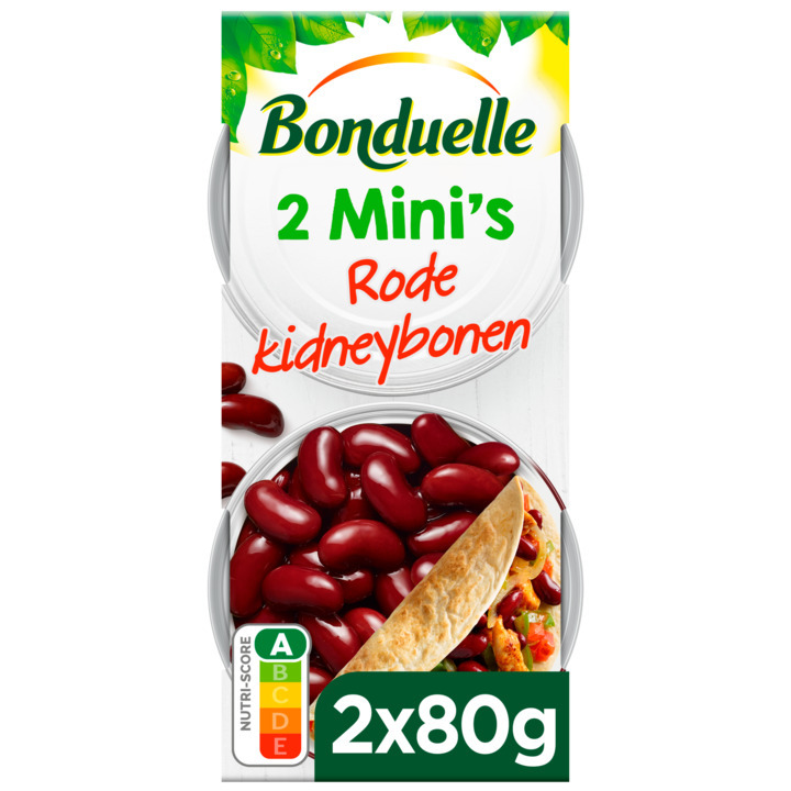 Bonduelle rode kidneybonen 2 mini's 160g aanbieding bij Jumbo