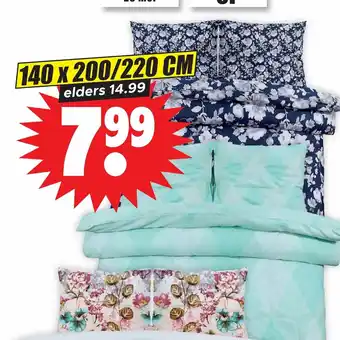 Dirk Dekbedovertrek 140 x 200/220cm aanbieding