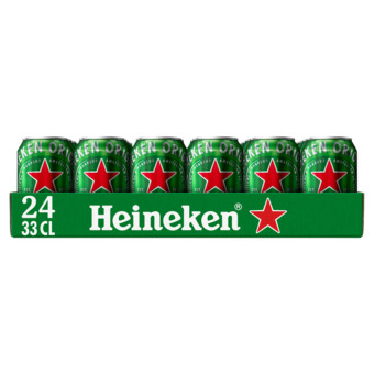 Jumbo Heineken premium pilsener bier blik tray 24 x 33cl aanbieding