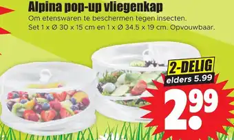 Dirk Alpina pop-up vliegenkap aanbieding