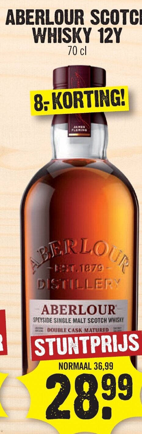Dirk ABERLOUR SCOTCH WHISKY 12Y 70 cl aanbieding