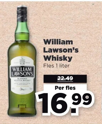 PLUS William lawson's whisky aanbieding