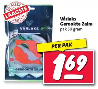 Nettorama Vårlaks Gerookte Zalm pak 50 gram aanbieding