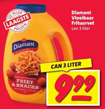 Nettorama Diamant Vloeibaar Frituurvet can 3 liter aanbieding