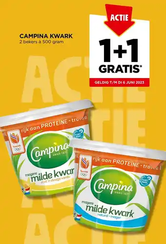 Jumbo CAMPINA KWARK 500 gram aanbieding