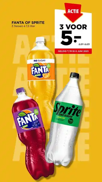 Jumbo FANTA OF SPRITE aanbieding