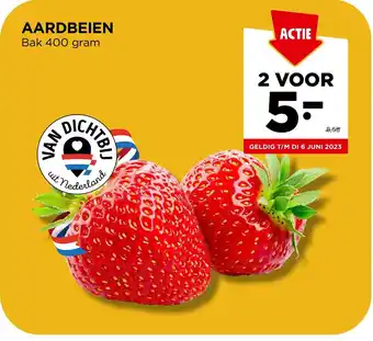 Jumbo AARDBEIEN Bak 400 gram aanbieding