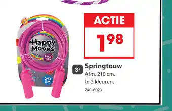 Top1Toys Springtouw Afm. 210 cm. In 2 kleuren. 740-6023 aanbieding